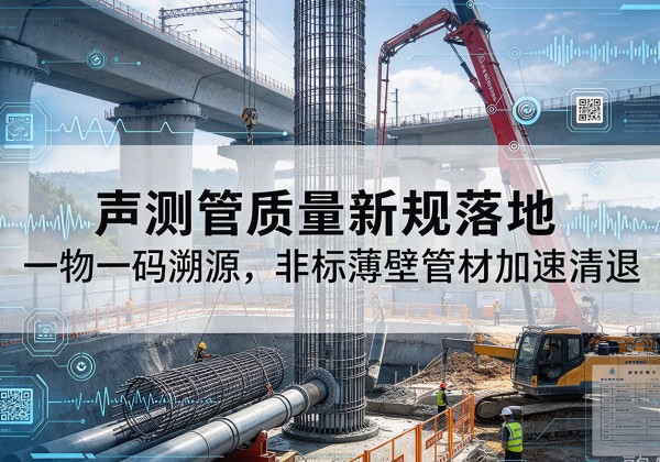 新晃声测管质量新规落地，一物一码溯源，非标薄壁管材加速清退